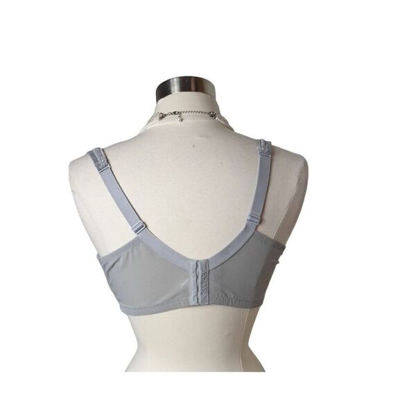 Cacique Lace Full Coverage Bra 42DDD Gray Underwire Lightly Lined 42F - Picture 3 of 8